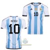 Maglia ufficiale Argentina 3 Star Messi 10 Casa Mondiali 2022 per Uomo